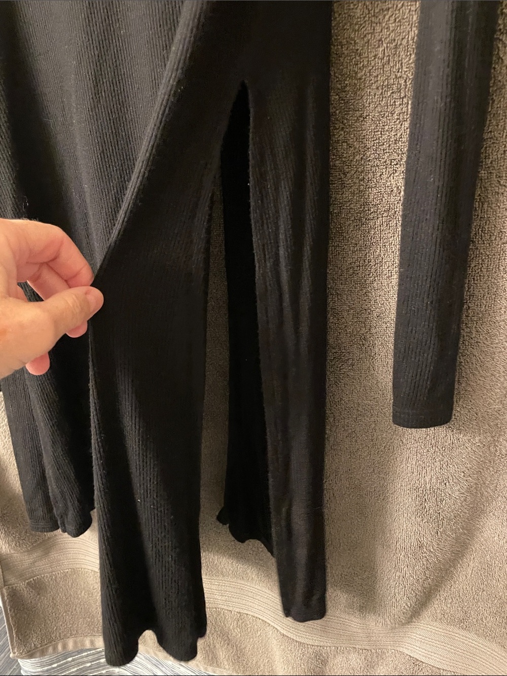 Joah Brown Black Long Sleeve Open Front cardigan - Picture 7 of 7